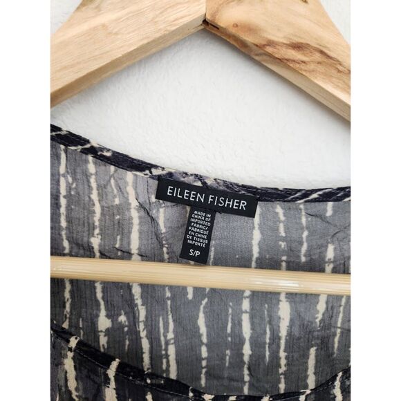 Eileen Fisher Petite 100% Silk Sleeveless Tunic Tank Top | Size S/P - Picture 5 of 8